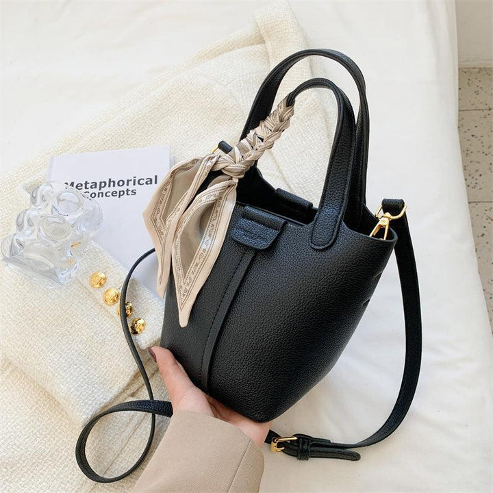 Top Handle Bucket Shoulder Bag