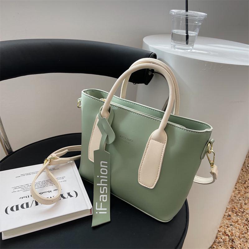 Top Handle Satchel Bucket Bag