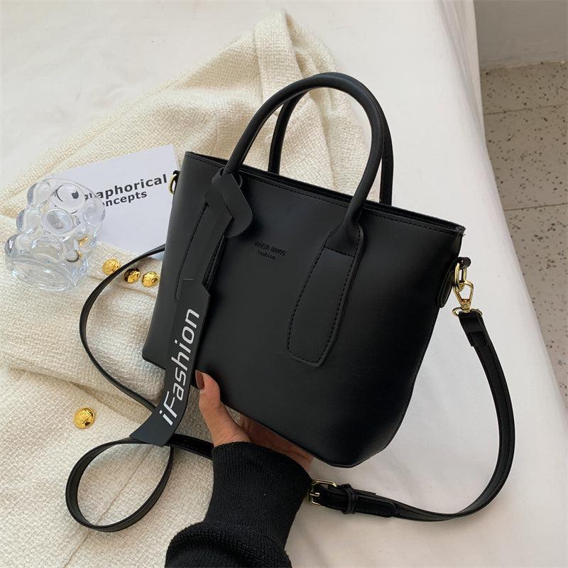 Top Handle Satchel Bucket Bag