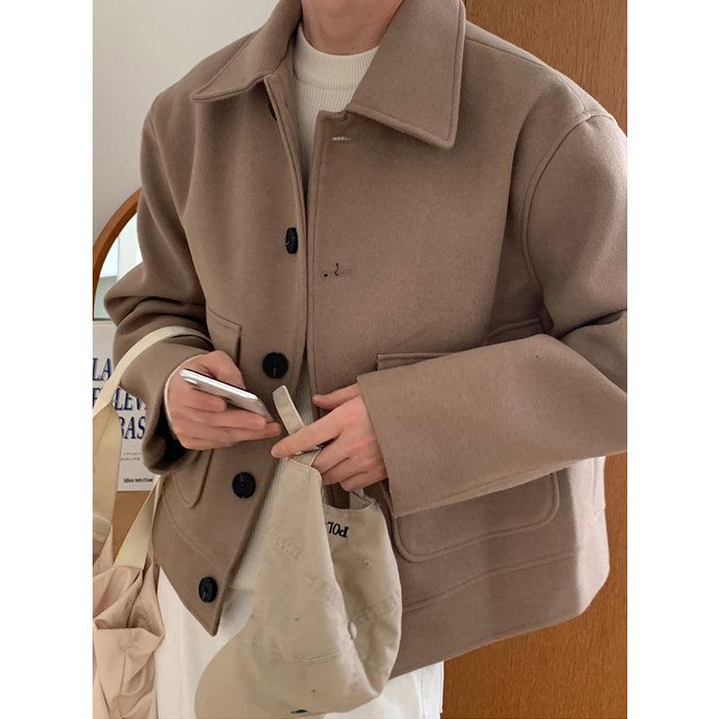 Woolen Cropped Jacket – The Korean Fashion