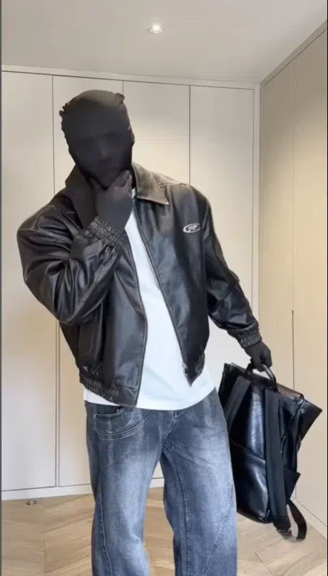 PU Leather Motorcycle Jacket