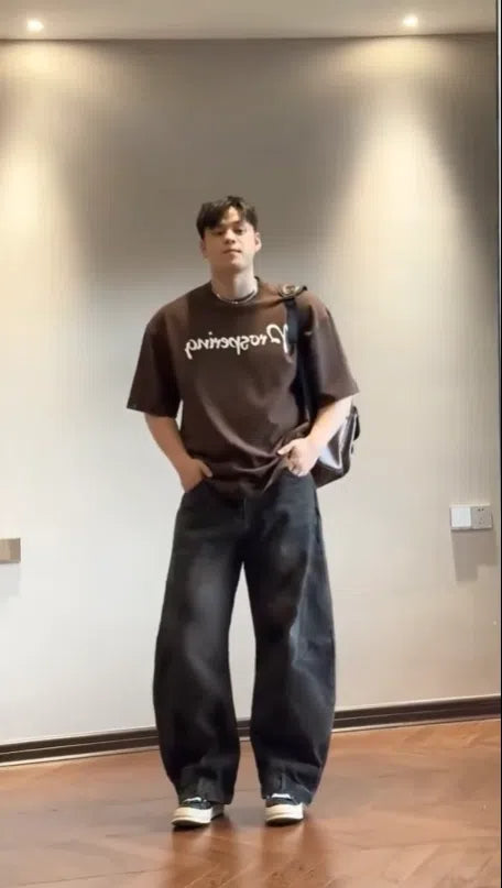 Retro Cotton Printed Loose Fit T-Shirt