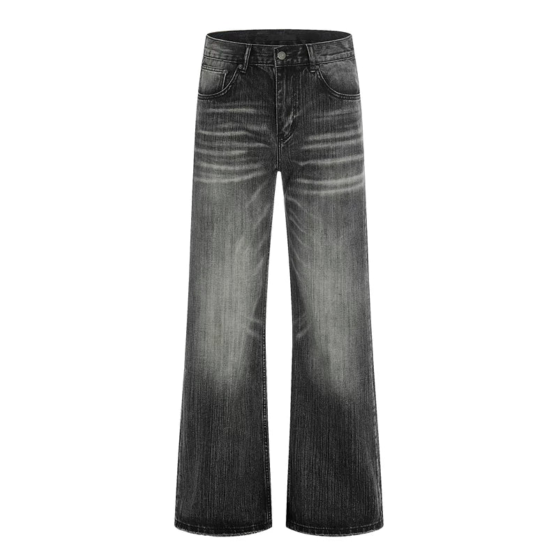 6194033907584,6194033907585,6194033907586,6194033907587,6194033907588, Wide Leg Washed Denim Jeans Pants