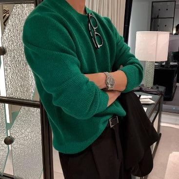 Loose Fit Crewneck Sweater