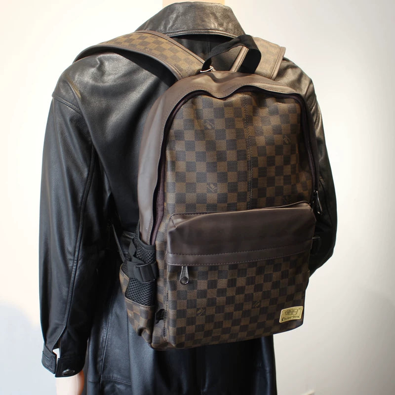 Plaid Laptop Backpack with Front Pocket 2