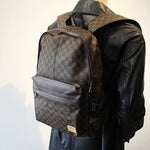 Plaid Laptop Backpack with Front Pocket 3