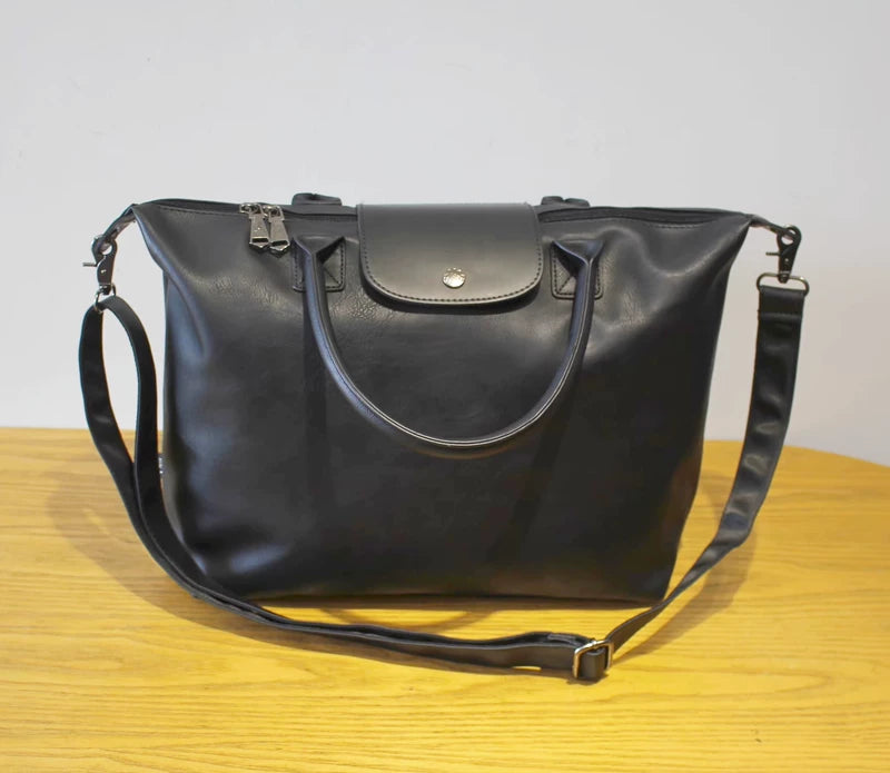 6025540637572, Large Capacity Leather Crossbody Dumpling Bag