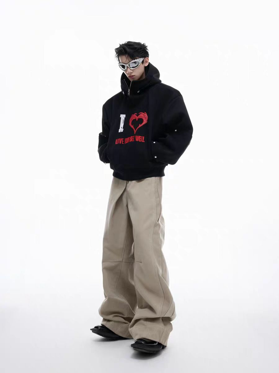 Graphic Printed Hooded Sweatshirt