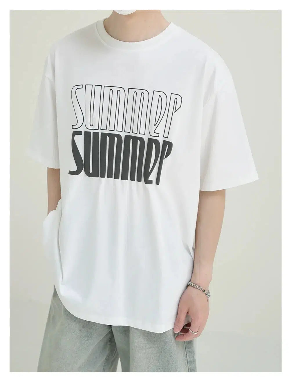 3D Alphabet Graphic T-shirt