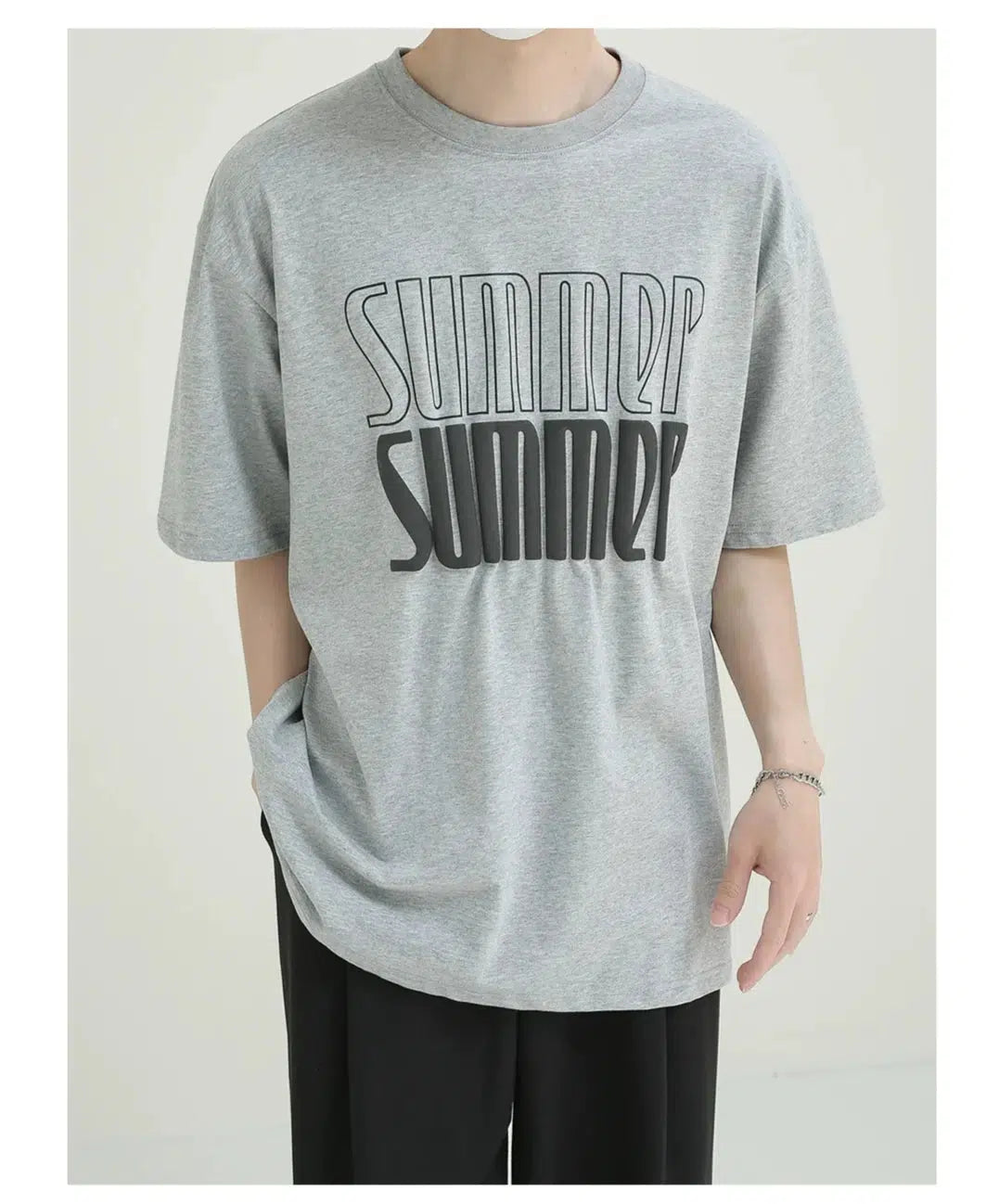 3D Alphabet Graphic T-shirt