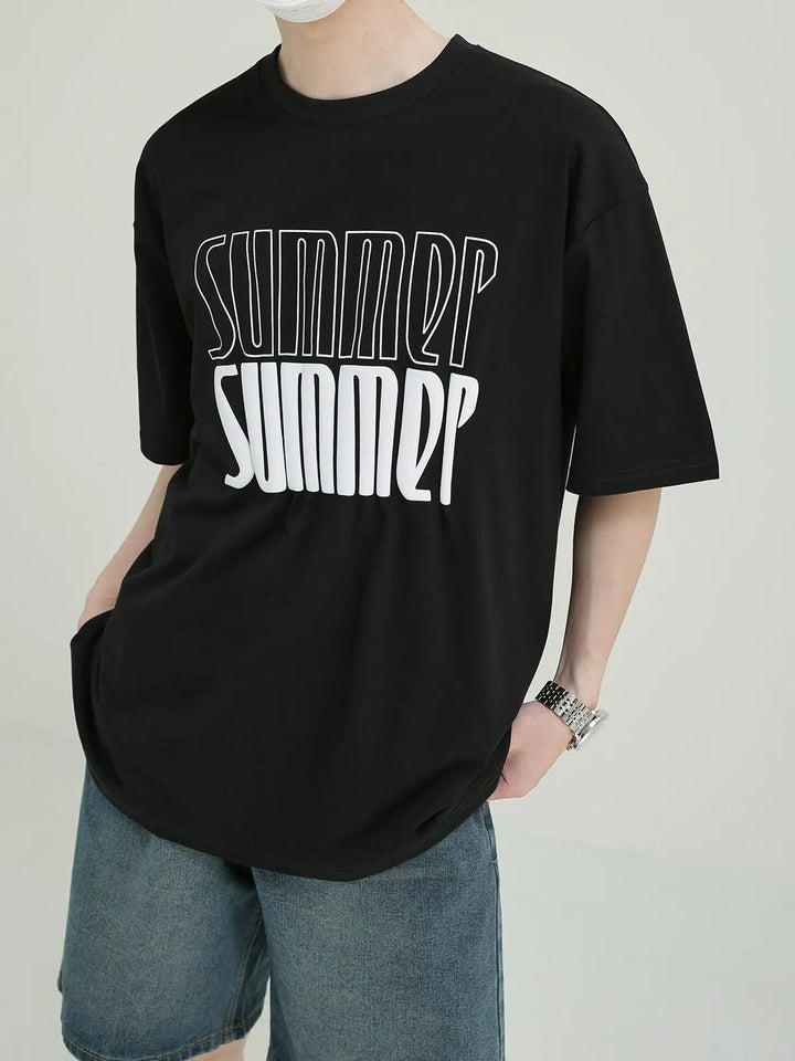 3D Alphabet Graphic T-shirt