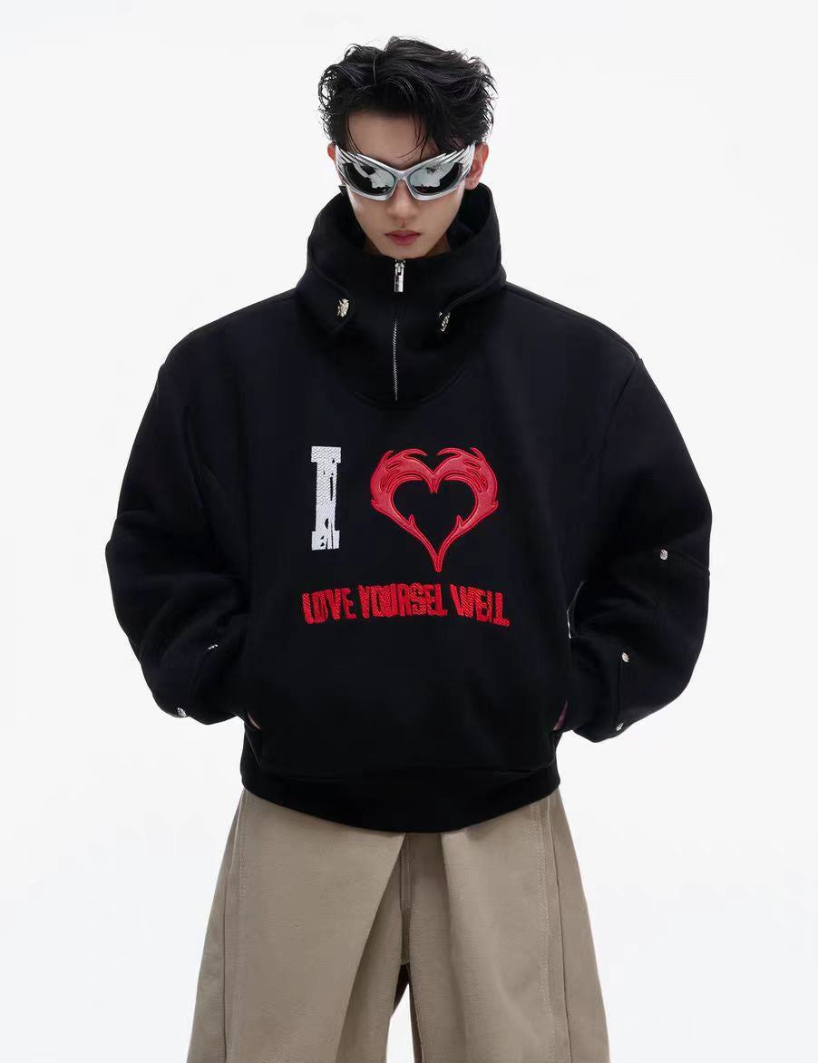 Graphic Printed Hooded Sweatshirt