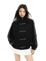 Chinese Style Three-Stripe Zip-Up Jacket 2