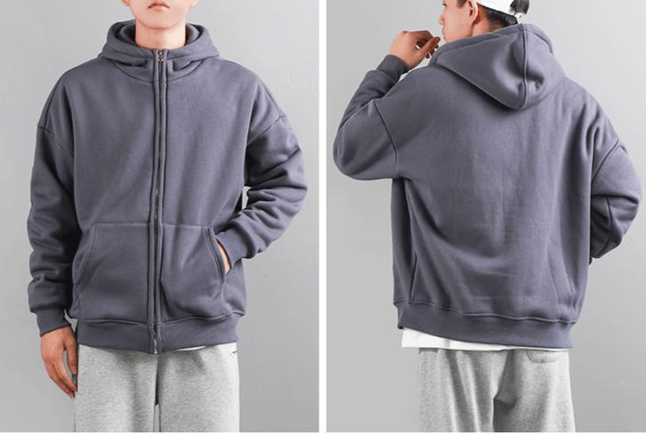 500g Velvet Zipper Sweater