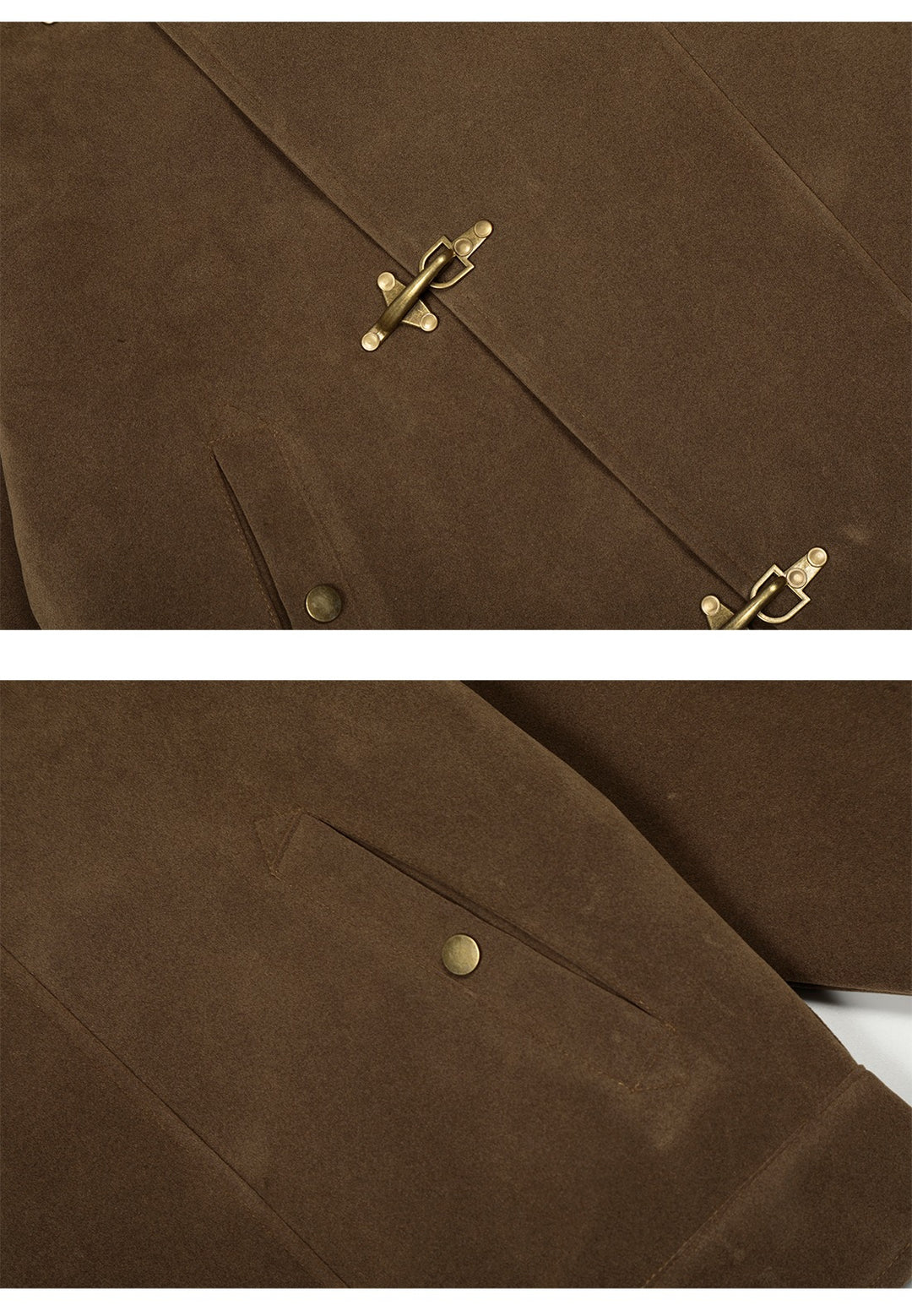 Suede Toggle Button Jacket