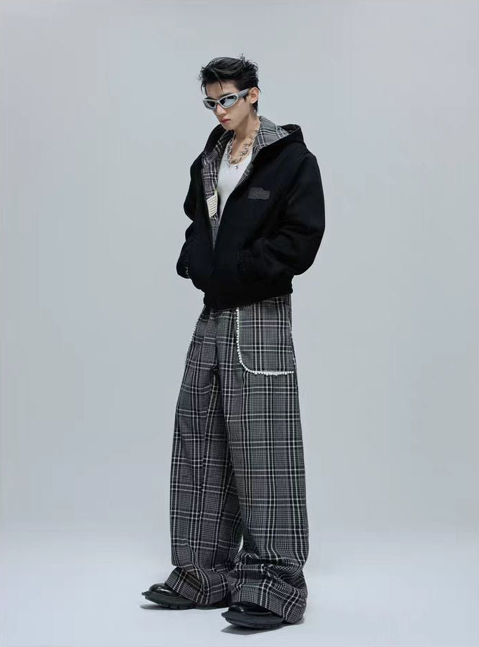 Houndstooth Reversible Hoodie and Pants