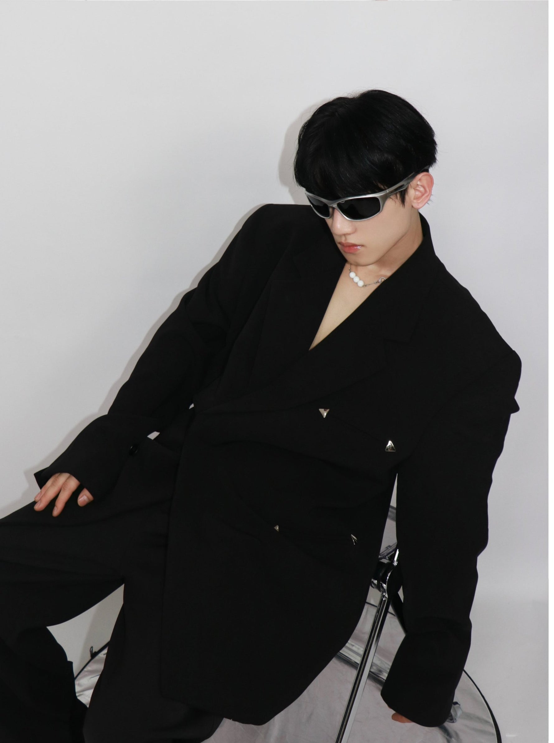 Metal Decoration Suit Jacket