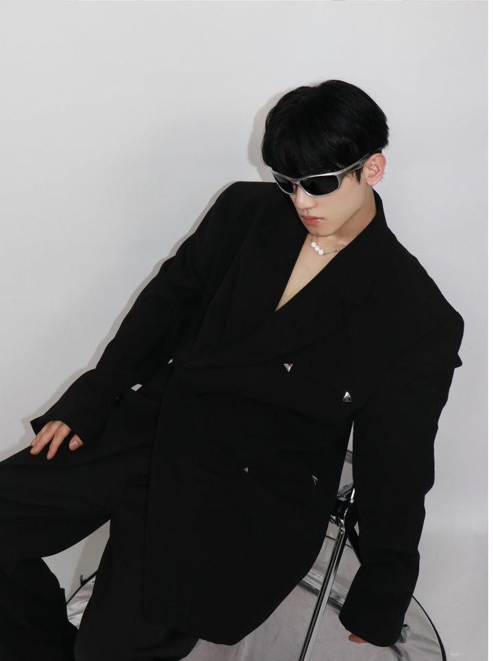 Metal Decoration Suit Jacket