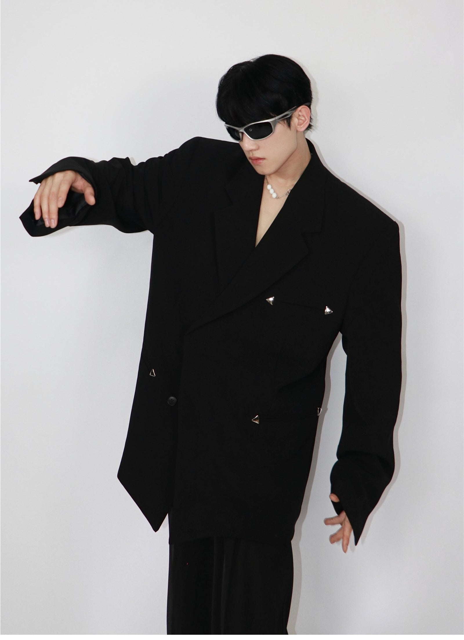 Metal Decoration Suit Jacket