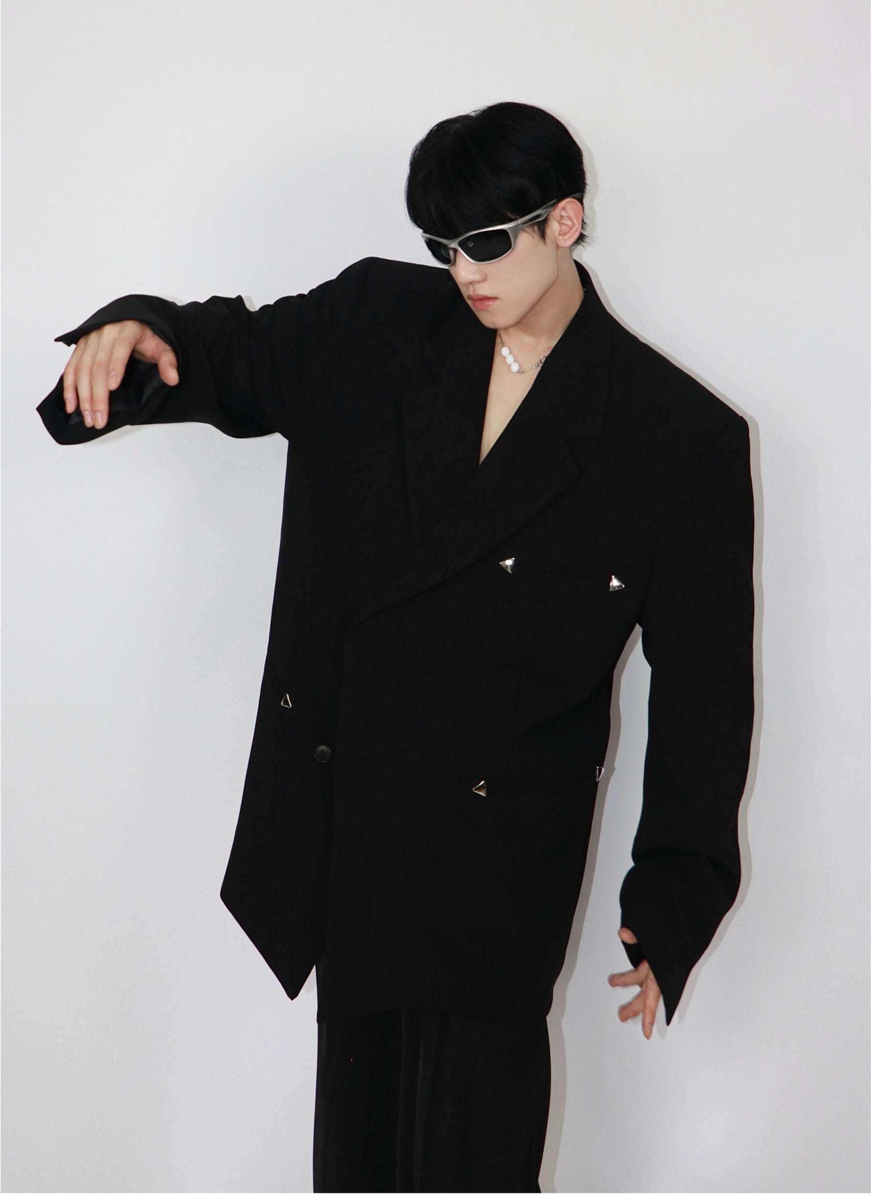 Metal Decoration Suit Jacket