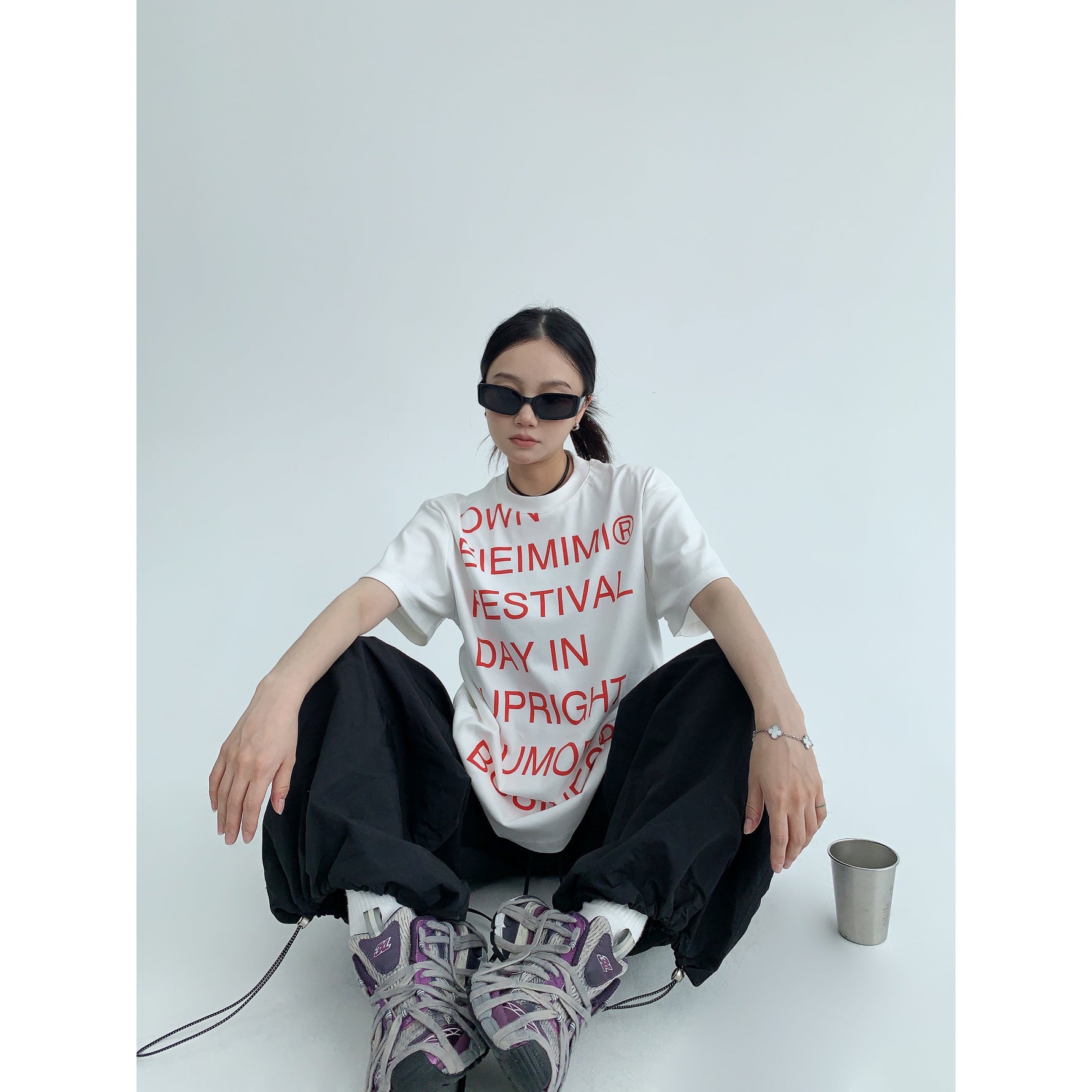 Loose-fitting Letter Print T-shirt
