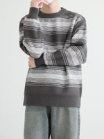 Round Neck Striped Sweater Knitwear