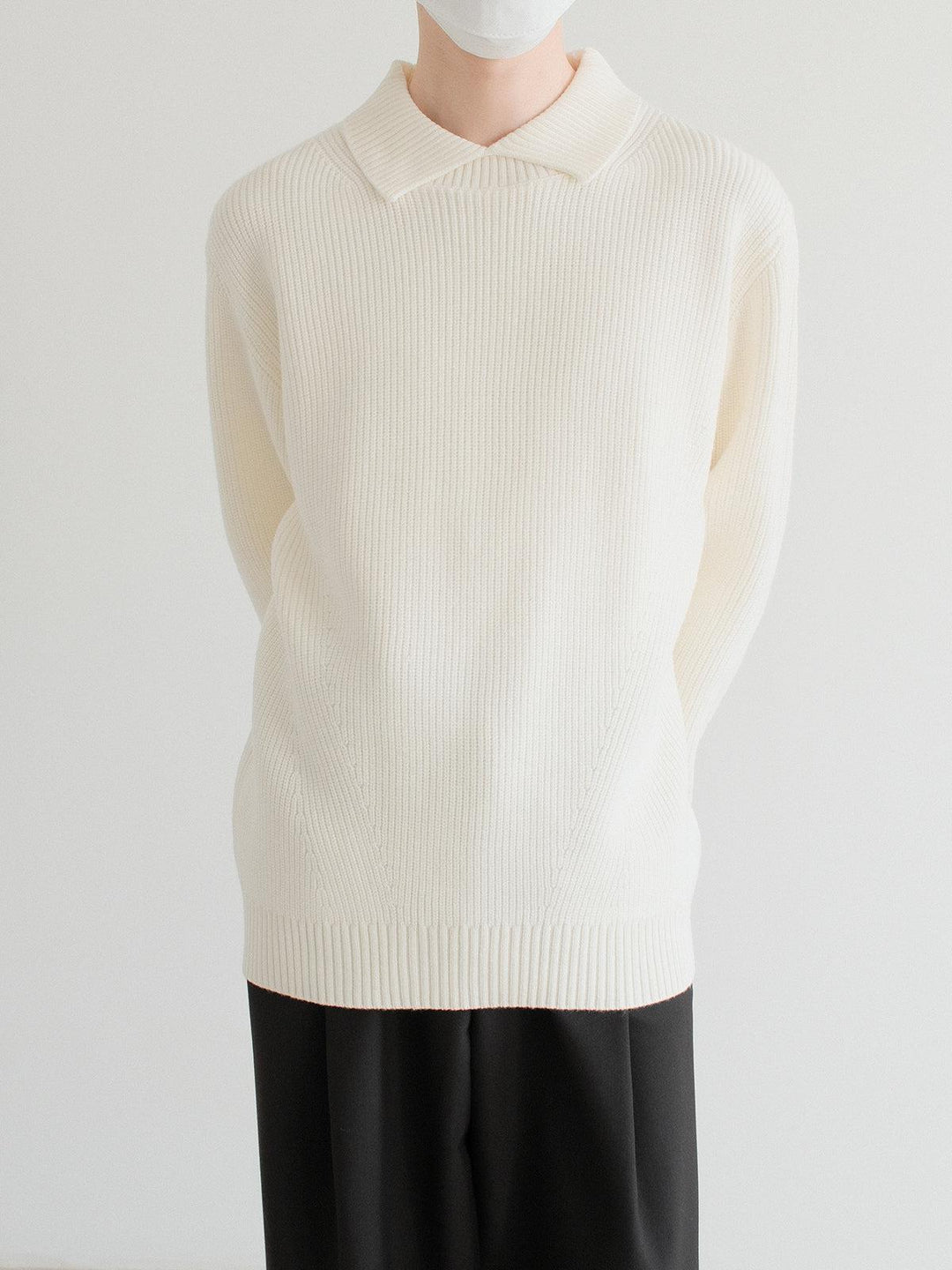 Wool Blend Knit Sweater