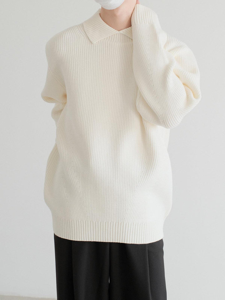 Wool Blend Knit Sweater