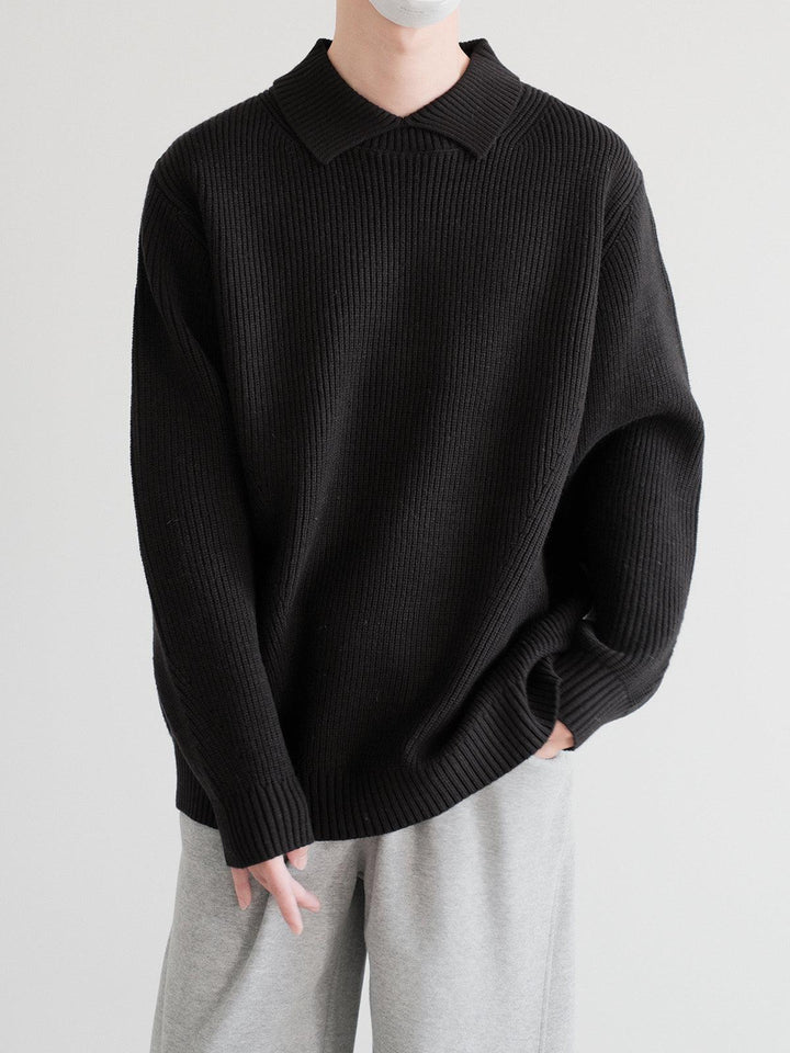 Wool Blend Knit Sweater