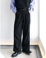 Straight-Leg Velvet Casual Pants
