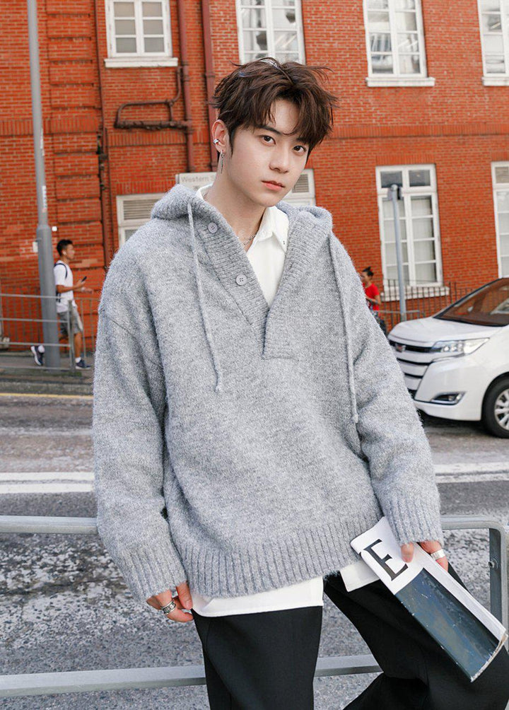 Hooded Knit Sweater