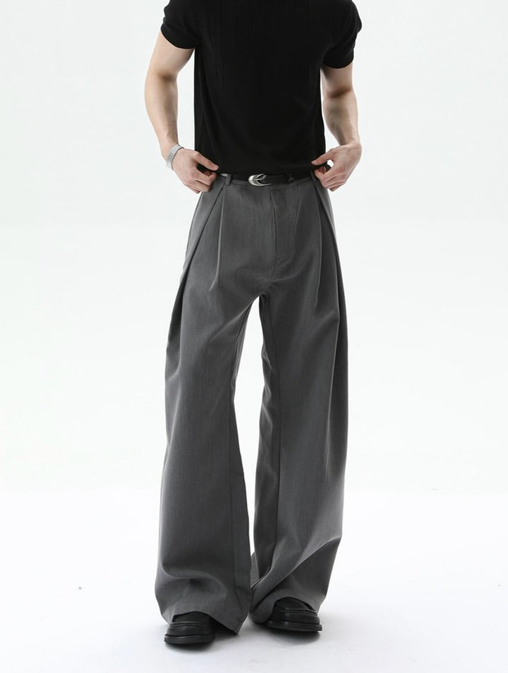 Wide Leg Pleated Loose Fit Pants