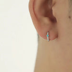 925 Sterling Blue Earrings
