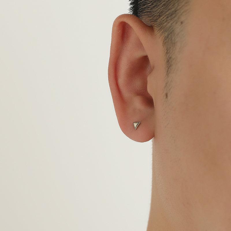 925 Sterling Silver Triangle Earrings