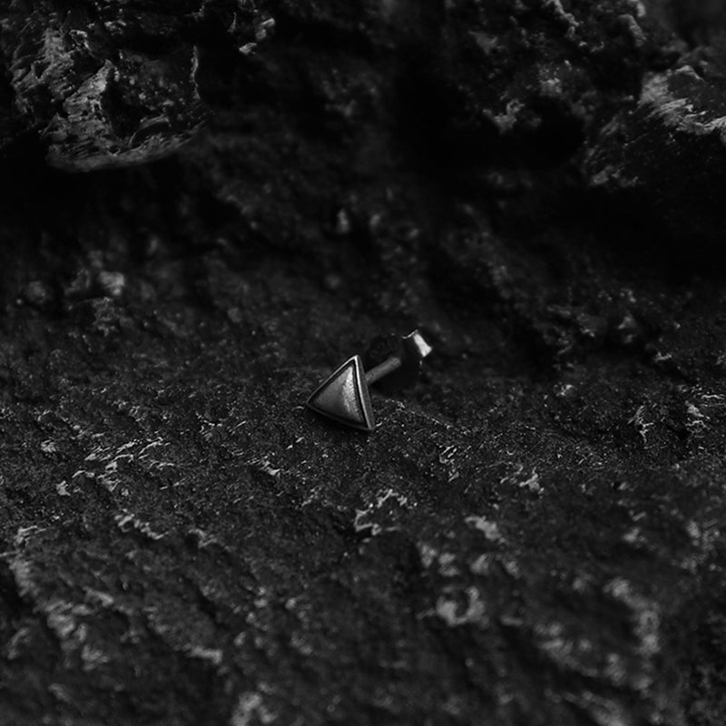 925 Sterling Silver Triangle Earrings