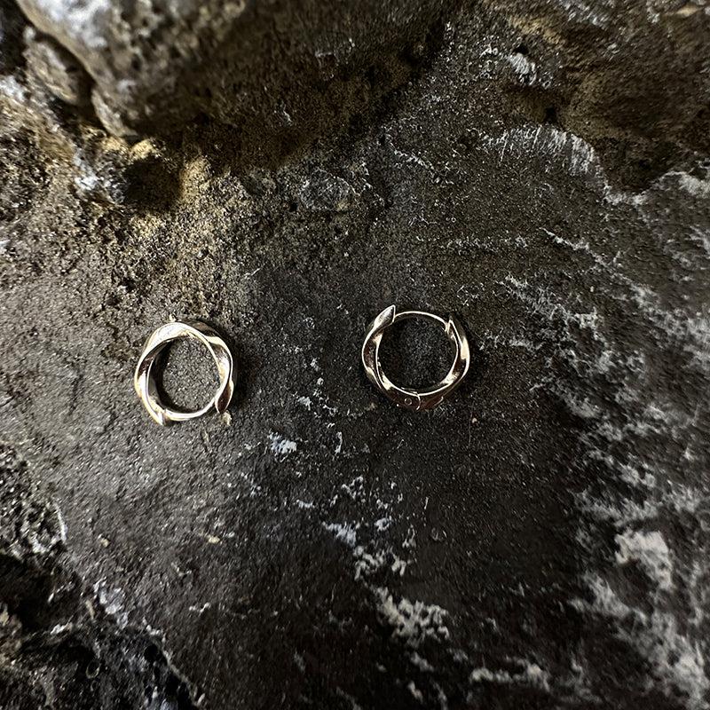 925 Sterling Silver Twisted Twist Earrings