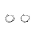 925 Sterling Silver Twisted Twist Earrings