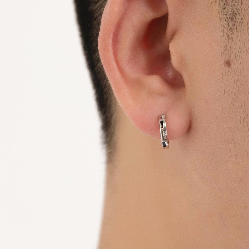 925 Sterling Silver Vinyl Light Earring