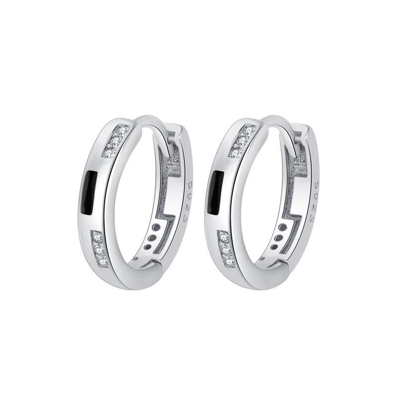 925 Sterling Silver Vinyl Light Earring