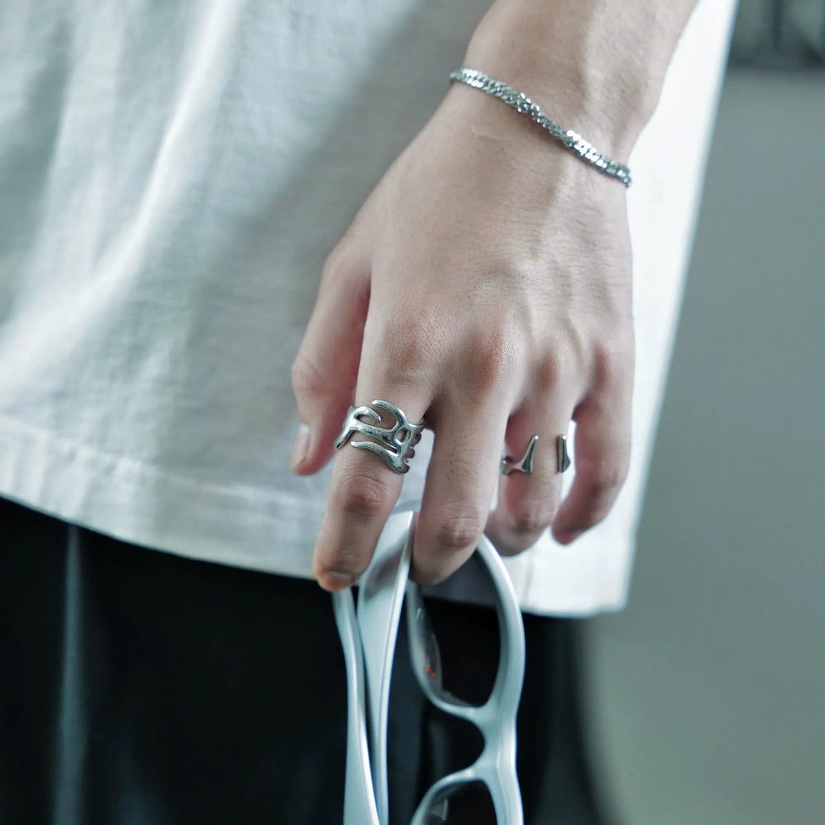 Abstract Wave Design Ring