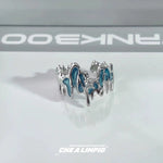 Abstract Wave Design Ring