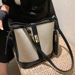 Adjustable Strap Bucket Shaped Bag
