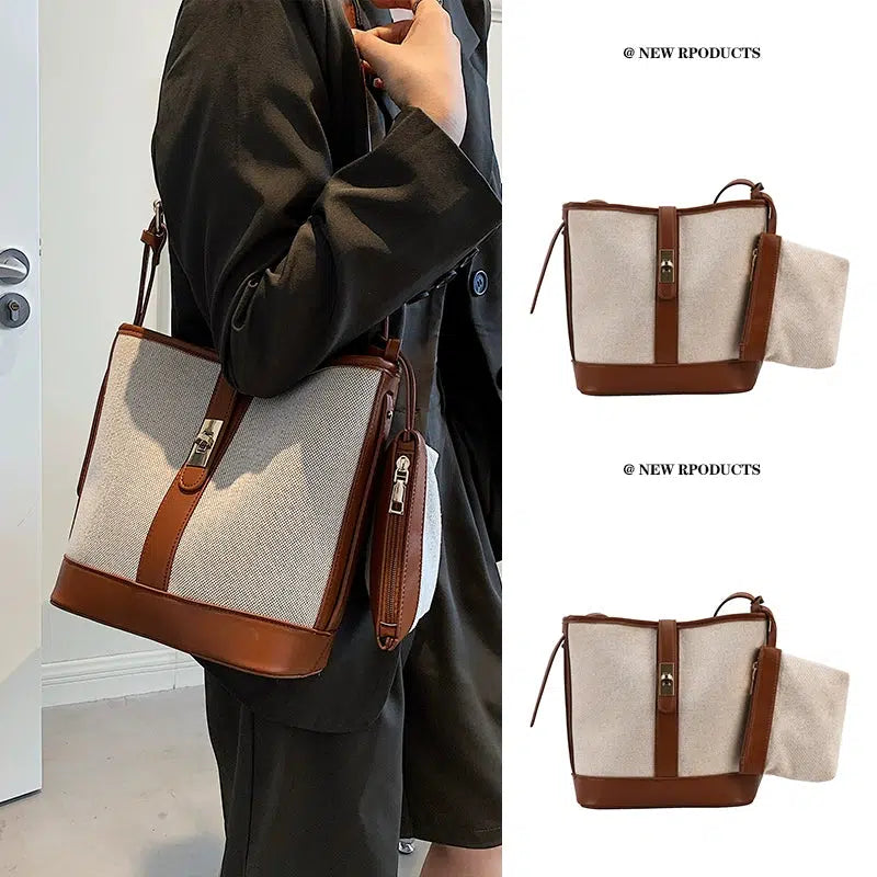 Adjustable Strap Bucket Shaped Bag