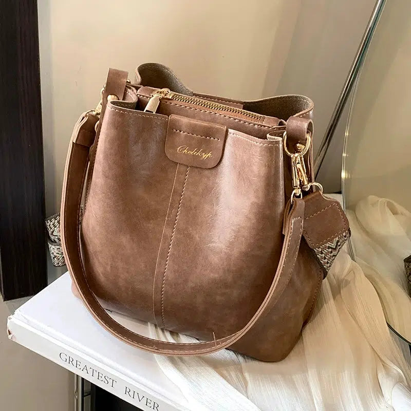 Adjustable Strap Chic Bucket Bag