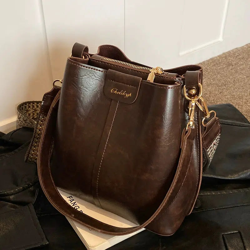 Adjustable Strap Chic Bucket Bag