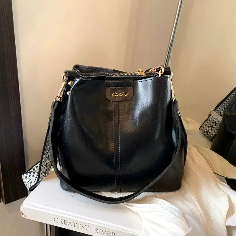 Adjustable Strap Chic Bucket Bag