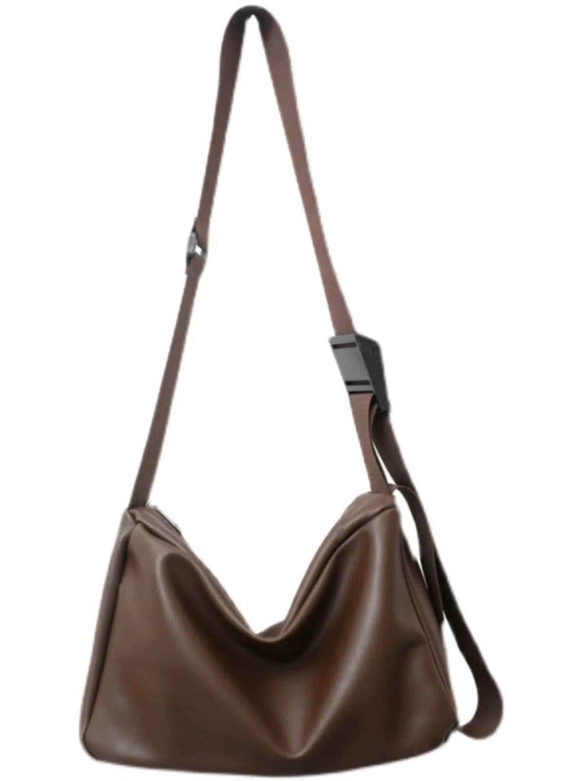 Adjustable Strap Crossbody Leather Bag