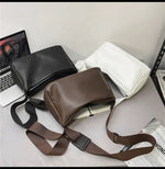 Adjustable Strap Crossbody Leather Bag