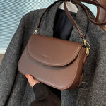 Adjustable Strap Leather Crossbody Bag