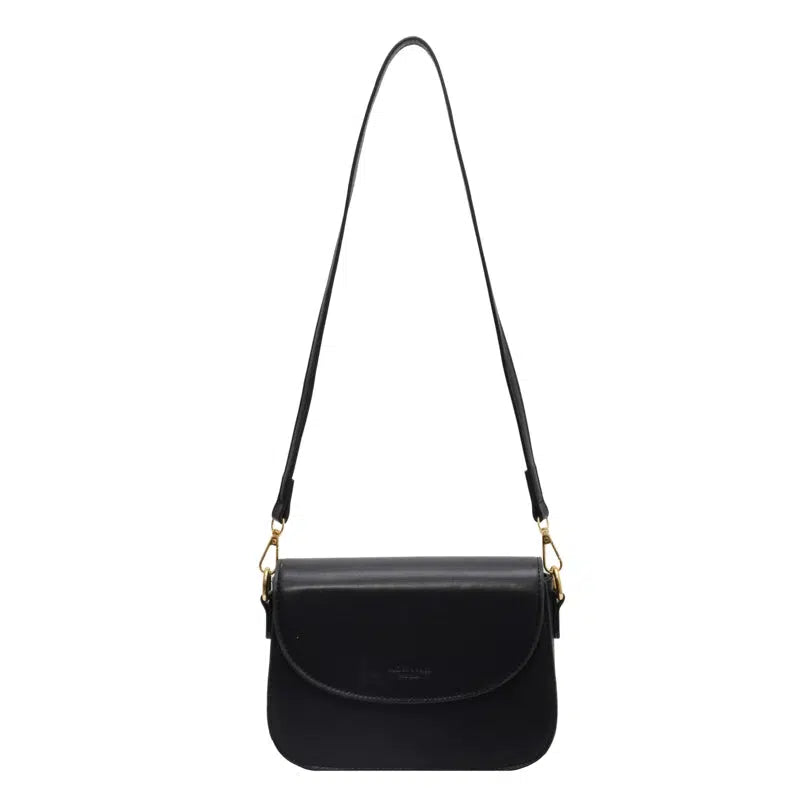 Adjustable Strap Leather Crossbody Bag